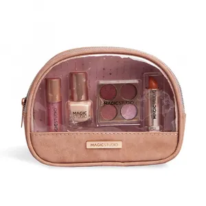 Тени для век Rose quartz makeup bag lote Magic Studio, 4 шт.