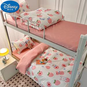 Disney Комплект постельного белья 4 предмета, простыня 180×200 см, пододеяльник 180×220 см, 2 наволочки 48×74 см, цвет: розово-красный, Yuanqi Taotao GD