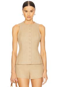 Жилет Eveline Faithfull The Brand, caramel