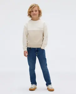 Джинсы для мальчика в стиле dad fit Calvin Klein, синий