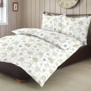 Фланелевое постельное белье Dream Sleep Solomon Green 135x200 см + 80x80 см Traumschlaf