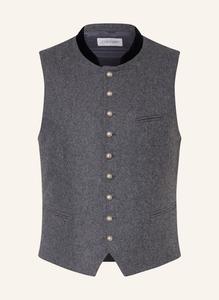 Традиционный жилет aurach приталенного кроя Grasegger, серый