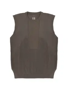 Жилет в рубчик Rick Owens, коричневый