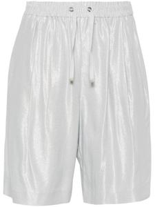 Шорты со складками Herno, серебристый