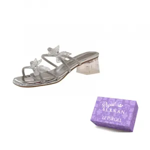 Alxnan Серебряные противоскользящие шлепанцы для женщин, цвет Silver