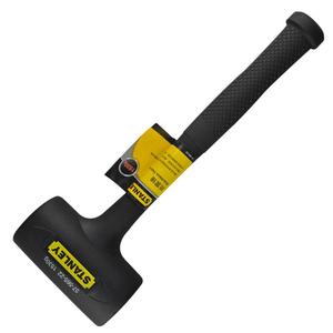 Stanley резиновый ударопрочный молоток для плитки, напольной плитки, молоток для установки пола, неэластичный резиновый молоток, черный 1530 г 57-565-22