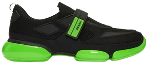 Кроссовки Prada Cloudbust 'Black Green', черный