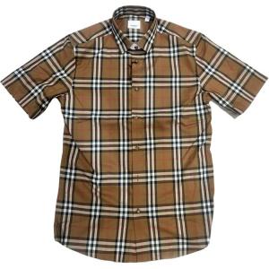 Burberry Мужская рубашка коричневого цвета