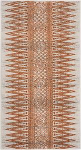 Ковер SAFAVIEH, 67 x 122 см, Evoke Collection Ivory / Orange EVK226S в стиле бохо для гостиной и спальни, не линяет