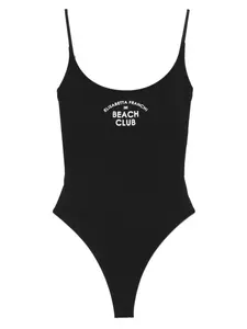 Купальник с логотипом Elisabetta Franchi, черный