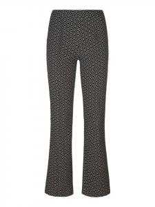 MADELEINE Эластичные брюки-клеш длиной 7/8, черно-белые