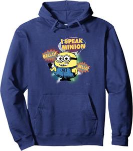 Толстовка Minion I SPEAK MINION Minions, темно-синий