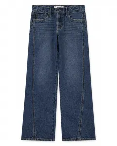 Джинсы свободного кроя с наклонным швом для девочки Levi's, синий