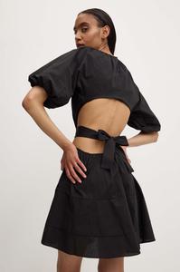 Хлопковое платье Answear Lab, черный