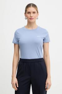 Хлопковая футболка c esogo 1 BOSS Orange, синий