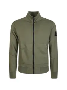 Куртка на молнии с нашивкой-логотипом Stone Island, зеленый