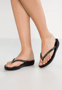 Блестящие пляжные тапочки iqushion Fitflop, Black