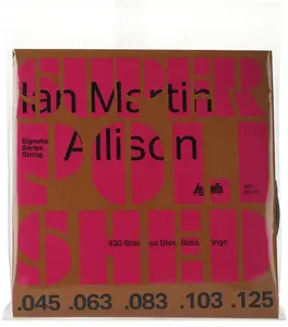 Струны для бас-гитары La Bella Ian Martin Allison Super Polished 5-струнные - .045-.125
