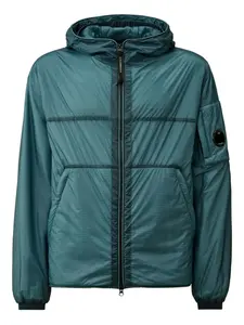 Стеганая куртка с капюшоном C.P. Company, синий