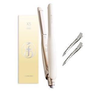 Мини зажим для ухода за волосами утюжок для завивки и выпрямления двойного использования curling iron & flat iron x5 LIVCHIC, белый