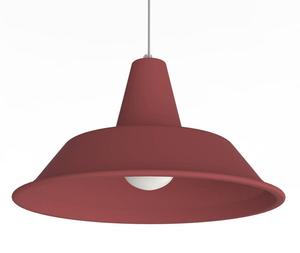Подвесной светильник Lumicom Duna, красный - диаметр абажура: 45 см.