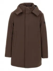 Пальто со съемным капюшоном Peuterey, коричневый