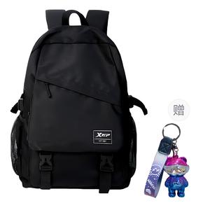 XTEP Полиэстеровый рюкзак обычный унисекс черный, Black[Cool Pendant 3]