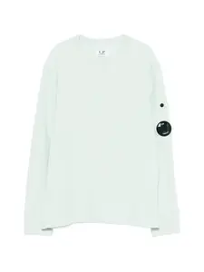 Джемпер с длинными рукавами и карманом C.P. Company Kids, зеленый