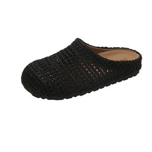 Поливинилхлоридные ПВХ устойчивые к истиранию закрытые тапочки Women's TAFN, черный