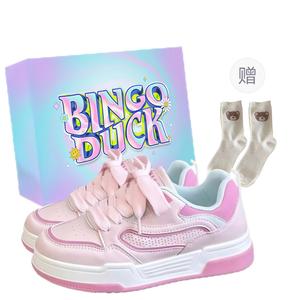 Низкие женские кроссовки BINGO DUCK, Pink