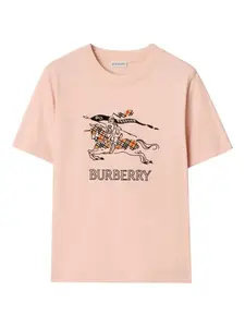 Футболка Equestrian Knight Burberry, розовый