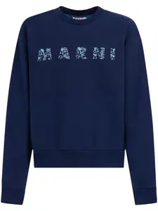 Толстовка с логотипом Marni, синий