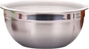 Кастрюля из нержавеющей стали, утолщенная, нержавеющая, большая, глубокая, ударопрочная, устойчивая к ожогам, полированная, с расширенным ободом, гладкая, цельная, форма, миска для запекания с крышкой для дома, столовой, вечеринки Homedvery