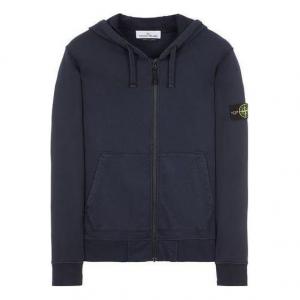 Куртка zip hoodie 'navy blue' Stone Island, синий