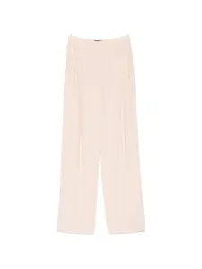 Плиссированные брюки цвета пудры Emporio Armani, бежевый