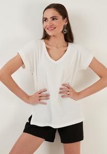 Базовая футболка REGULAR FIT LELA, бежевый