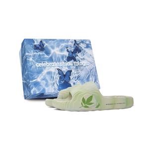 Adidas Originals Тапочки-слайды ADILETTE 22, устойчивые к истиранию, унисекс, белые, зеленые