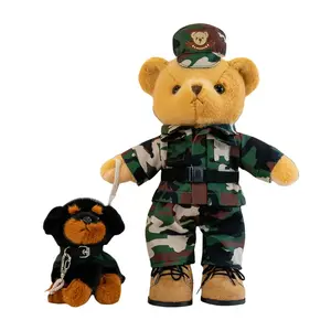 Fire Bear, плюшевая игрушка медведь с костюмами, плюшевая кукла, высота 30cm Dolls and bears dance