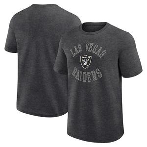 Мужская футболка с логотипом heather charcoal las vegas raiders success Unbranded