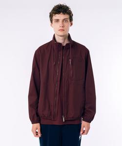 Винтажная саржевая блузон-стойка на молнии / Блузон на молнии