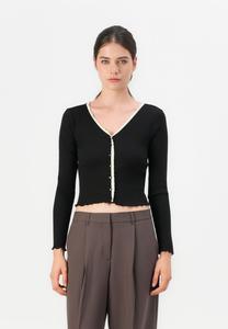 Кардиган ONLY ONLLAILA BUTTON, Black/Birch/Black