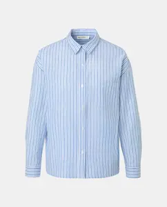 Женская рубашка с длинным рукавом в полоску Green Coast, синий