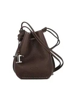 Кожаная сумка-ведро Tod'S, коричневый