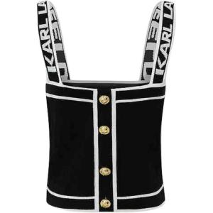 Футболка KARL LAGERFELD женская черная KARL LAGERFELD / Karl Lagerfeld Jeans