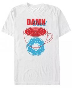 Мужская красно-синяя футболка Twin Peaks Damn Good с коротким рукавом Fifth Sun, белый