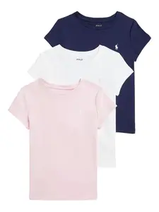 Комплект из трех футболок POLO RALPH LAUREN KIDS, белый