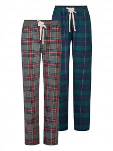 Happy Shorts Пижамные штаны 'Christmas' в синем, сером, зеленом, красном