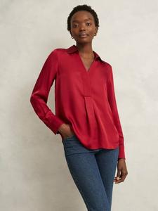 Топ Marie Hammered Satin Hobbs, Pomegranate Red