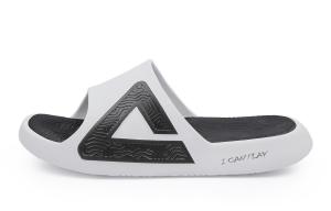 PEAK Сандалии-слайдеры Tai Ji1.0 с противоскользящей подошвой, износостойкие, амортизирующие, мужские, черно-белые