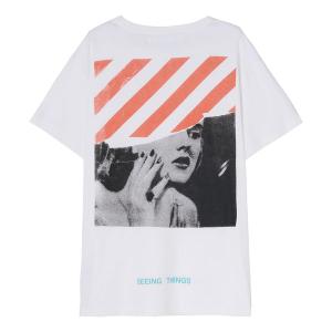 Футболка printing short sleeve loose fit white Off-White, белый